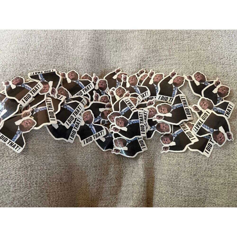 45 Orange Monster “I did that…” Stickers